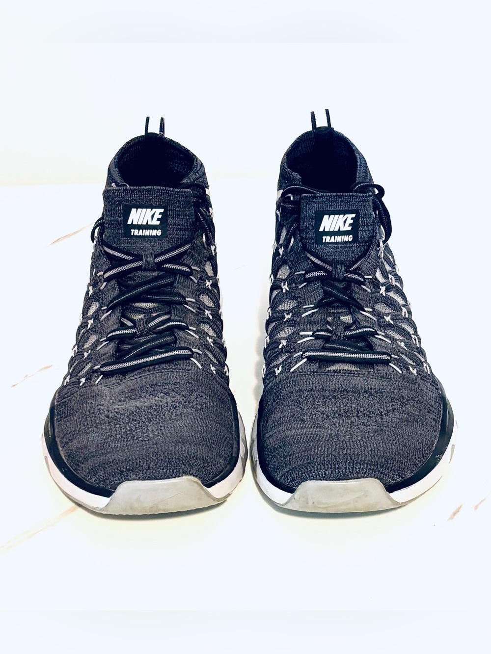 Nike Train Ultrafast Flyknit Grey Black Men's Size 11 Running Shoes 843694-007